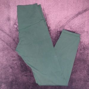 Til You Collapse Premium Leggings color olive